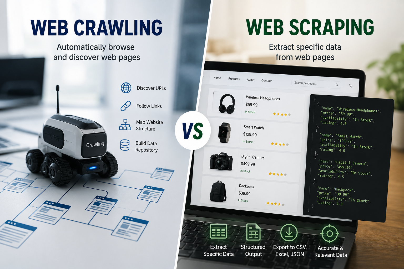 Web Crawling vs Web Scraping Differences, Use Cases, and Scale